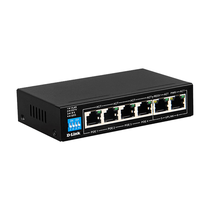 سوئیچ 6 پورت دی لینک DES-F1006P-E