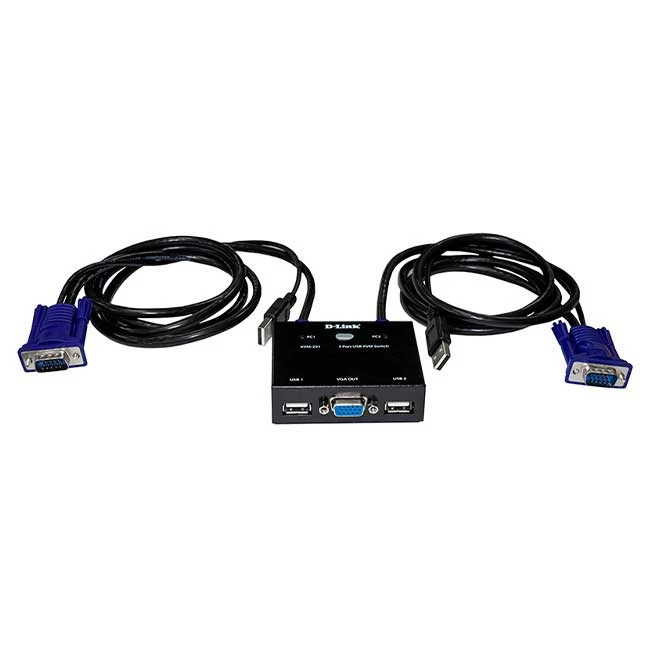 سوییچ 2 پورت USB KVM دی-لینک KVM-222