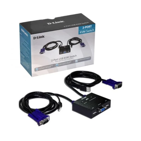 سوییچ 2 پورت USB KVM دی-لینک KVM-222
