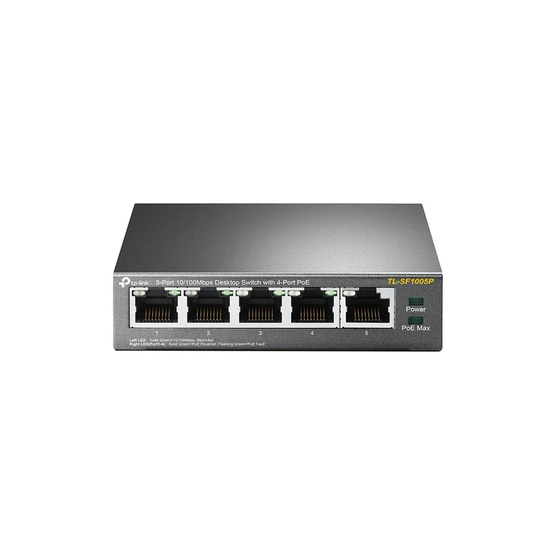 سوئیچ 5 پورت تی پی-لینک مدل TL-SF1005P با 4 پورت POE