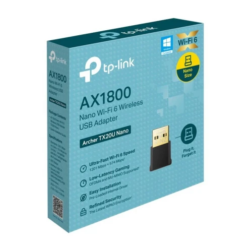 کارت شبکه بی‌سیم تی پی لینک مدل Archer TX20U Nano AX1800